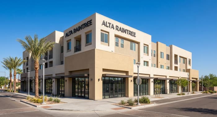 Modern commercial mixed-use project