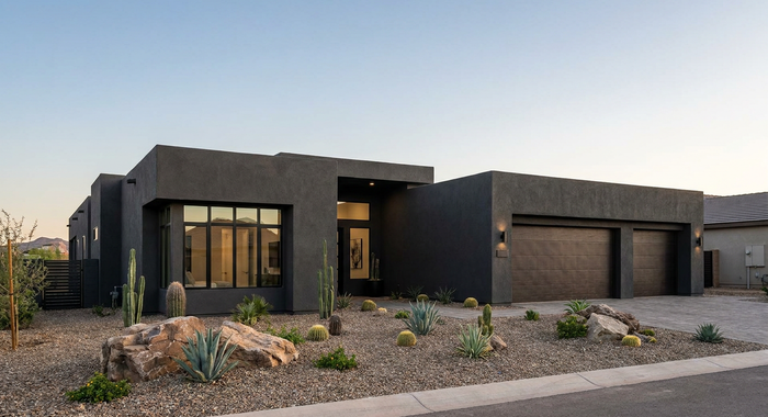 Modern residential exterior